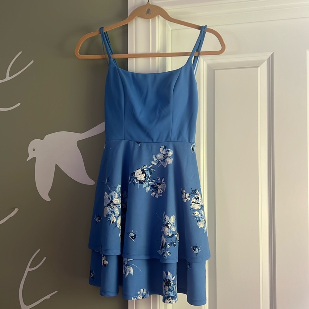 June and Ivy blue dress XS